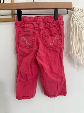 Y2K - 12m Cherokee pink pants with embroidered back pockets